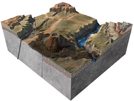 精美的地质地貌3d模型图 - 知乎