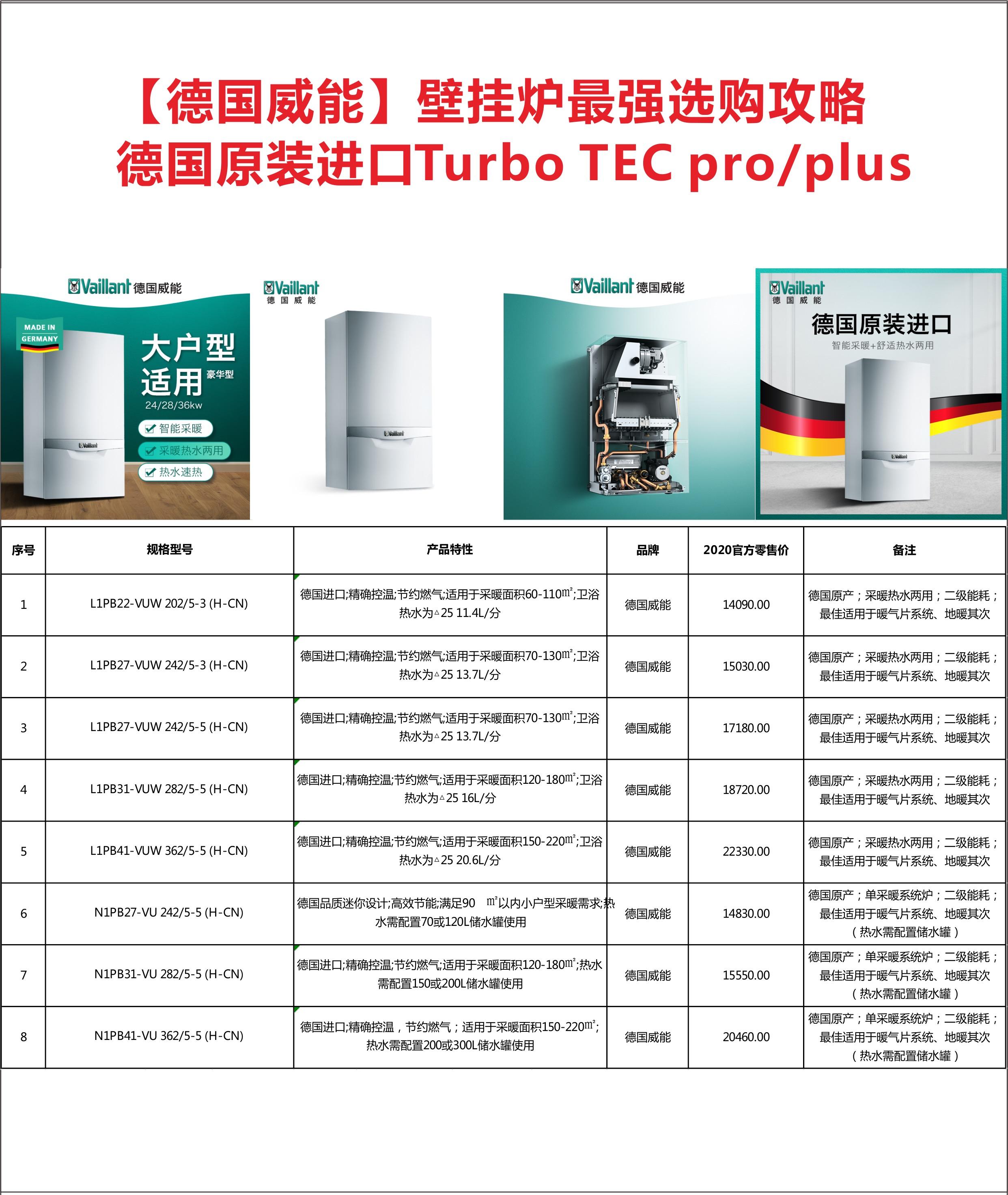 威能配件价目表图片