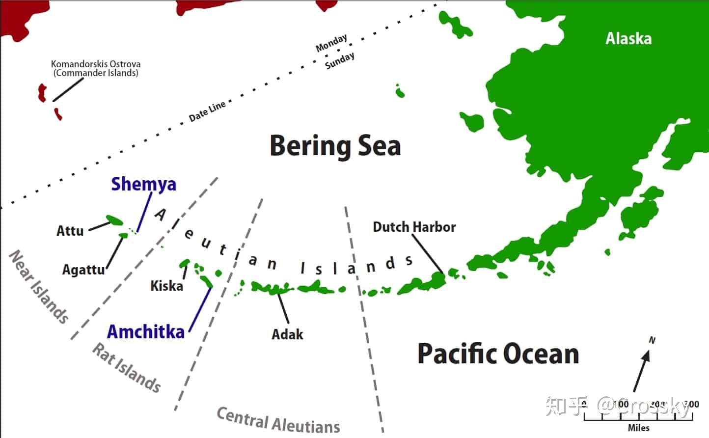 阿留申群岛地理位置图片