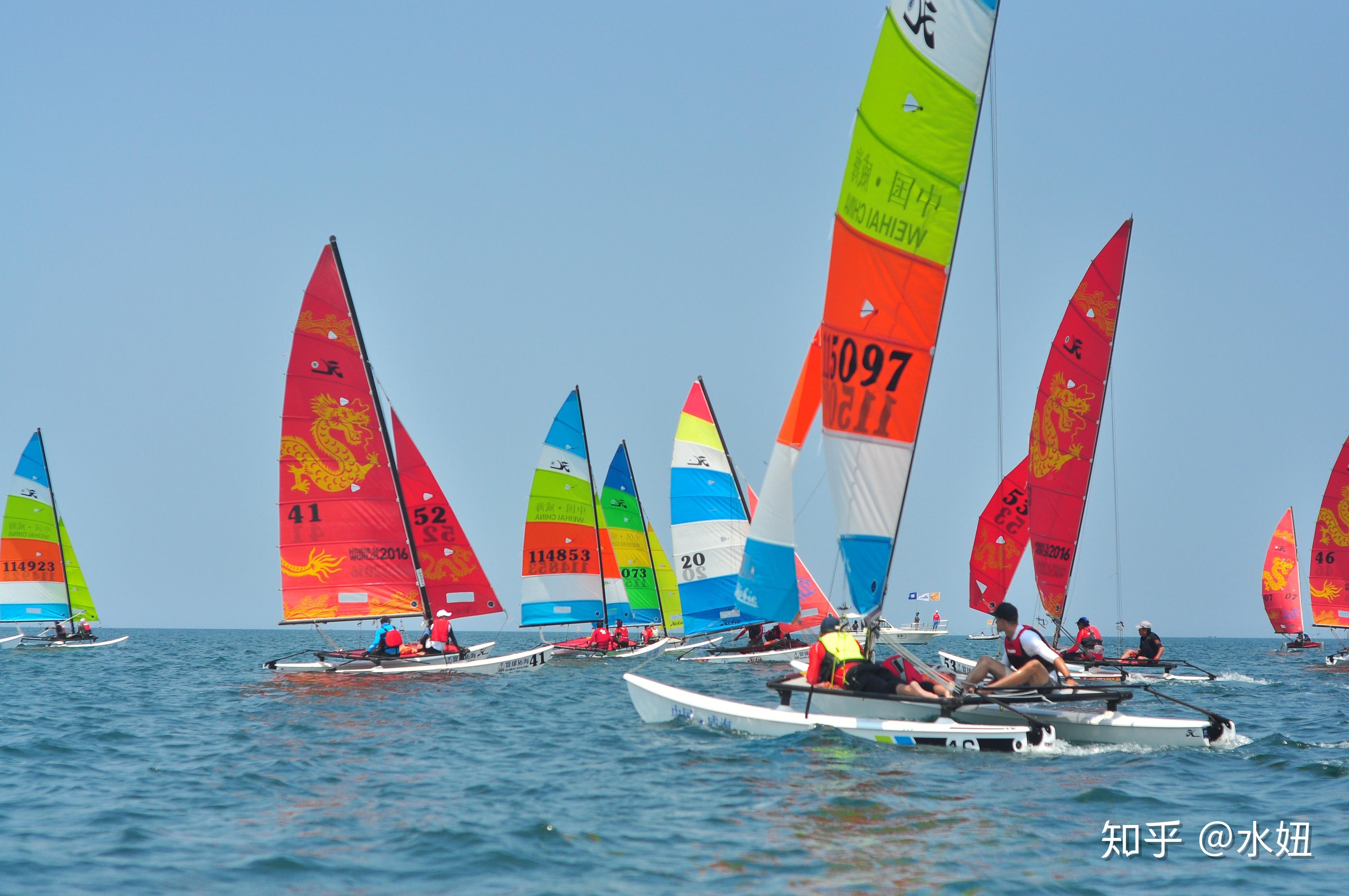 2019威海hobie16帆船亚锦赛上的姑娘们 - 知乎