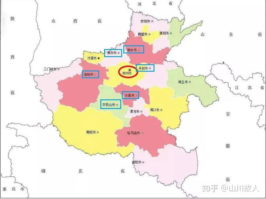 五,环郑州周边城市情况