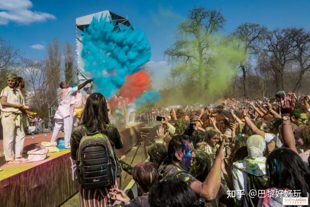 好丽holi彩色节色彩缤纷的印度节日