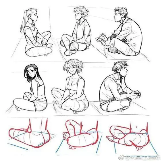 45组动漫人物跪姿画法 最后一幅真的跪了 知乎