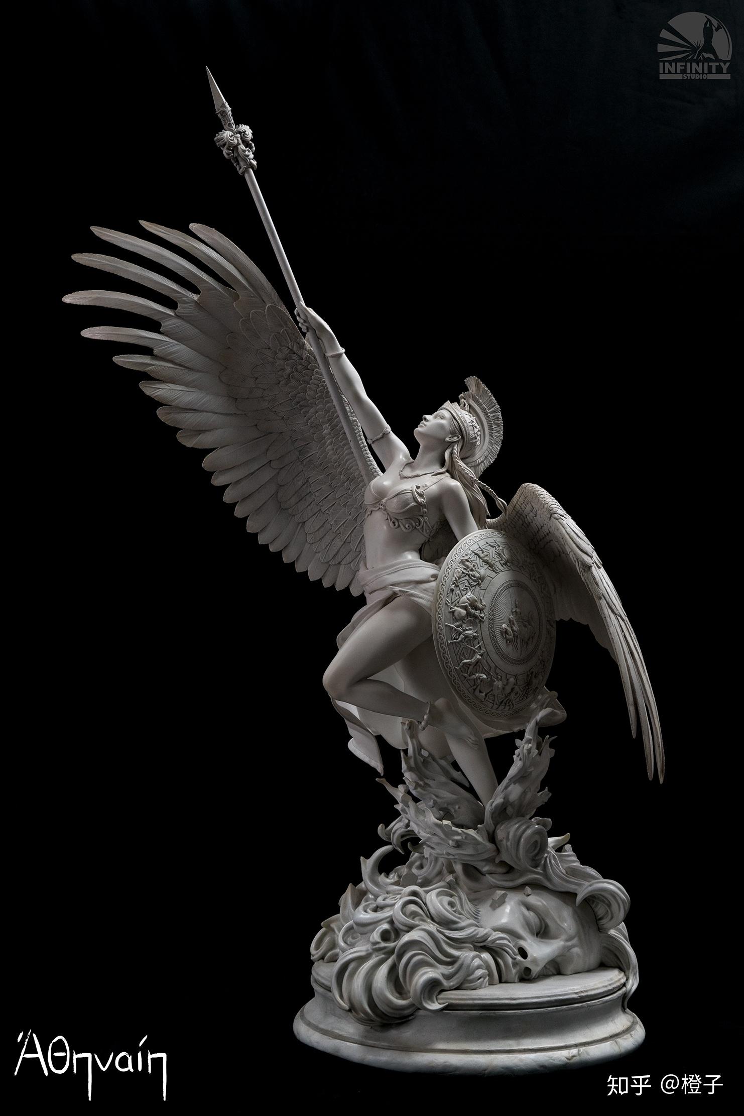 欧式希腊女神忒弥斯雕像3D模型-免费3dmax模型库-欧模网