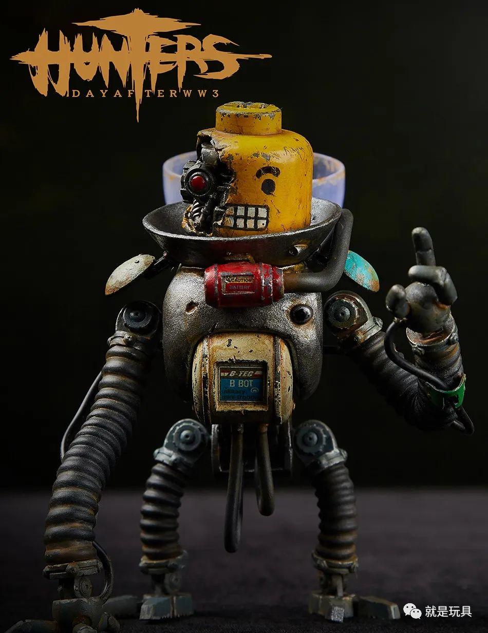 废土环境中,末日幸存者只能用各种老旧机械废料自己组合再利用机器人