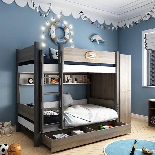 两个儿童的卧室用上下床好吗分享一些实例二胎家庭买起来