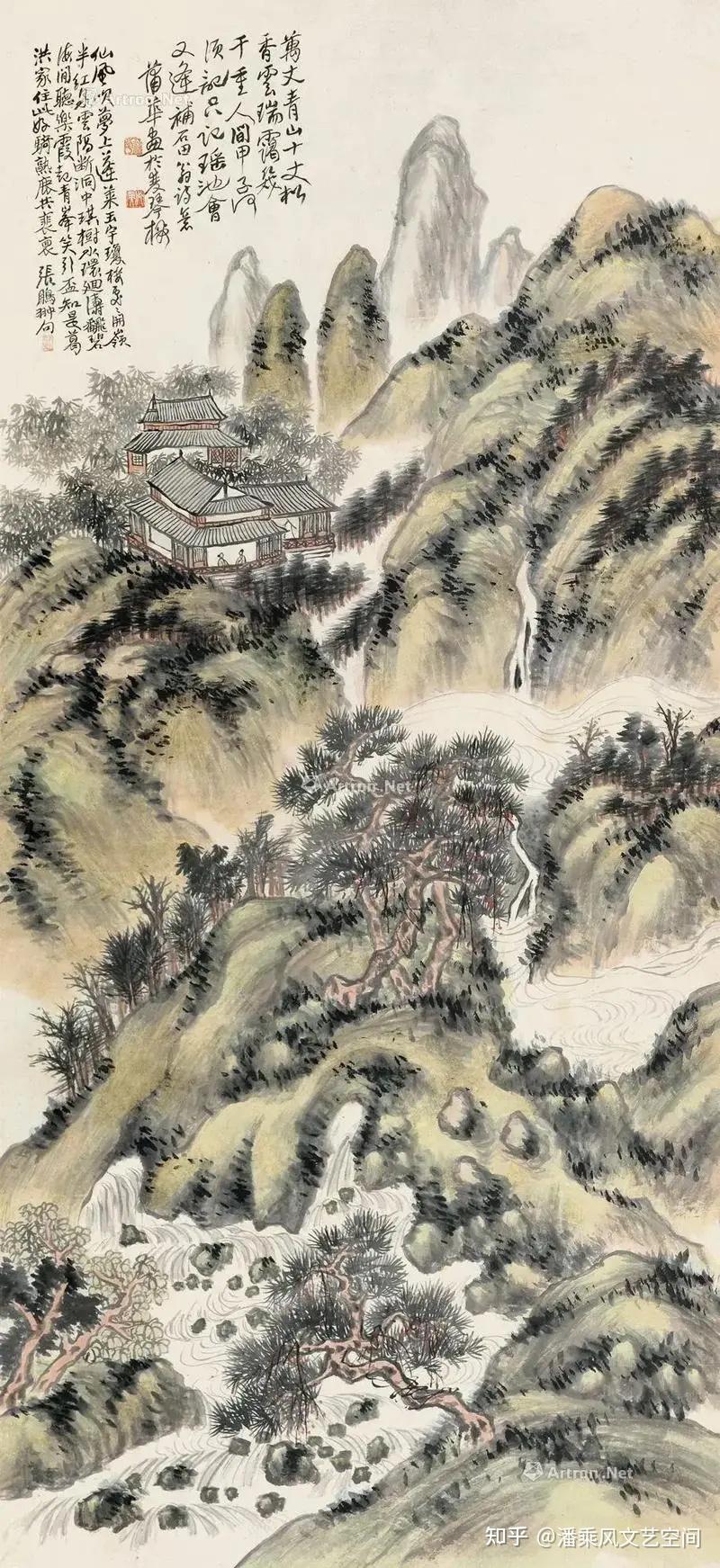 “海派四杰”之一,蒲华山水画 - 知乎