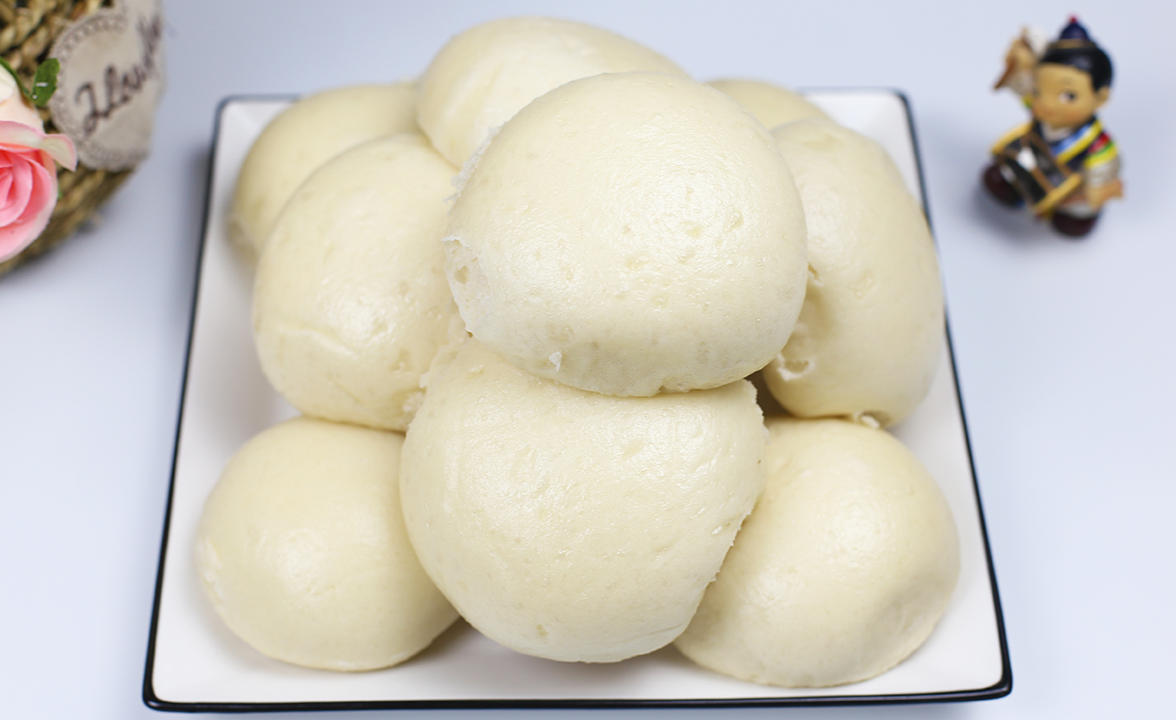 圆馒头这样做蓬松暄软白白胖胖夹辣椒夹菜都超好吃