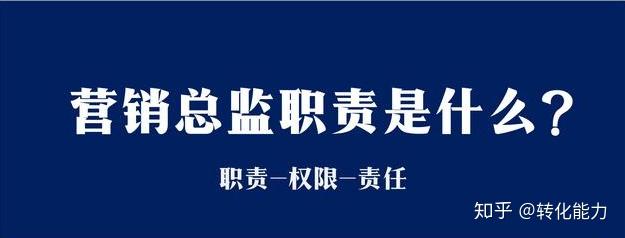 营销总监具体工作是什么？营销总监责权范围（职责-权限-责任）