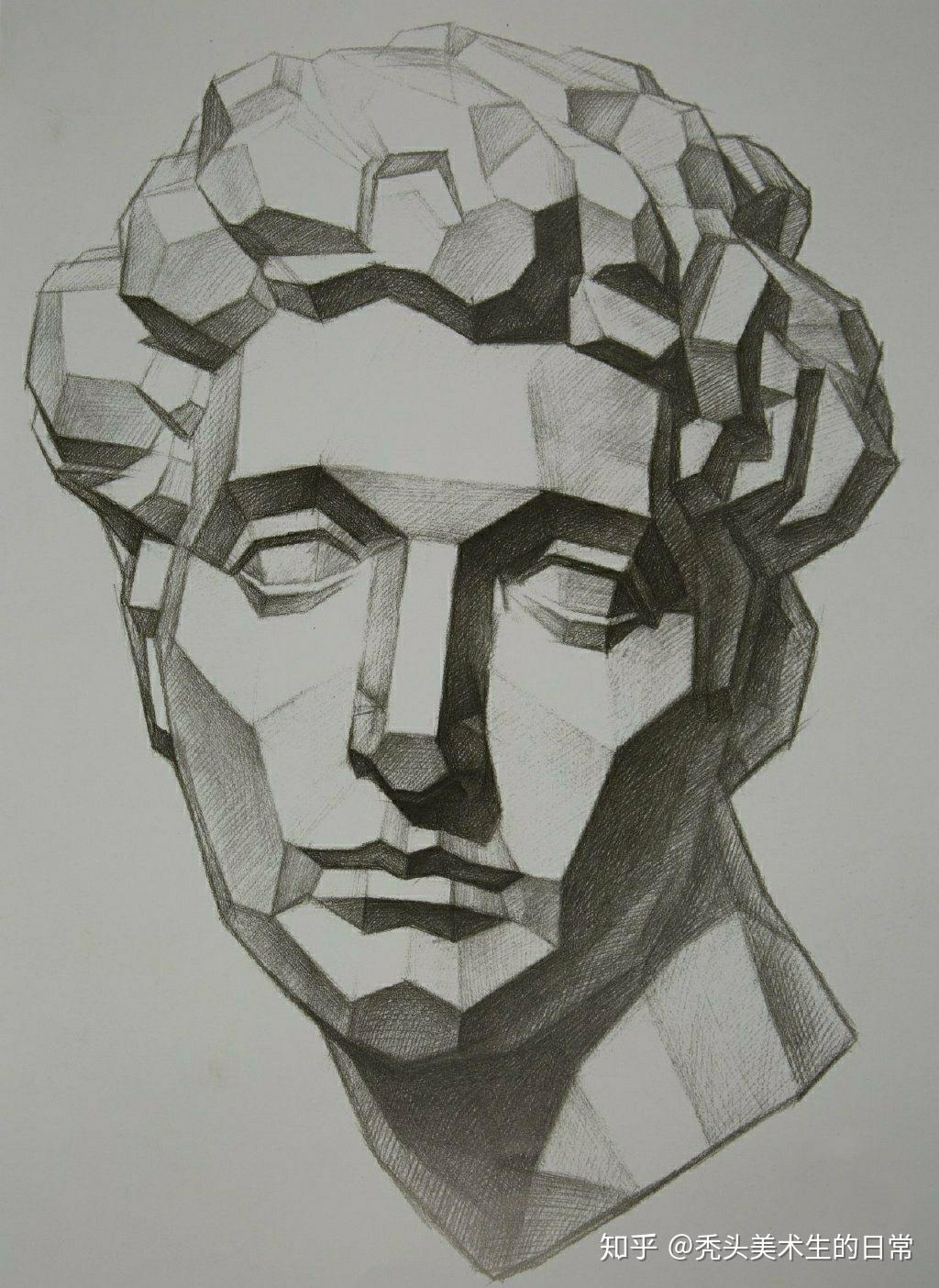 素描石膏头像