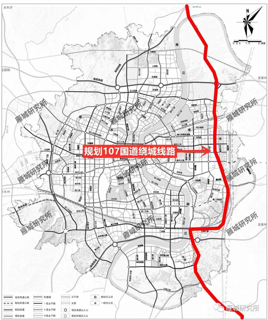 107国道改道线路图图片