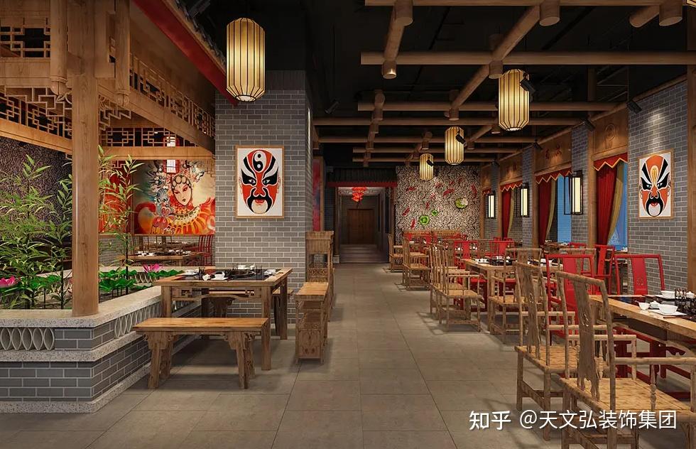 火锅店装修效果图|火锅店如何设计装修最吸引顾客 - 知乎