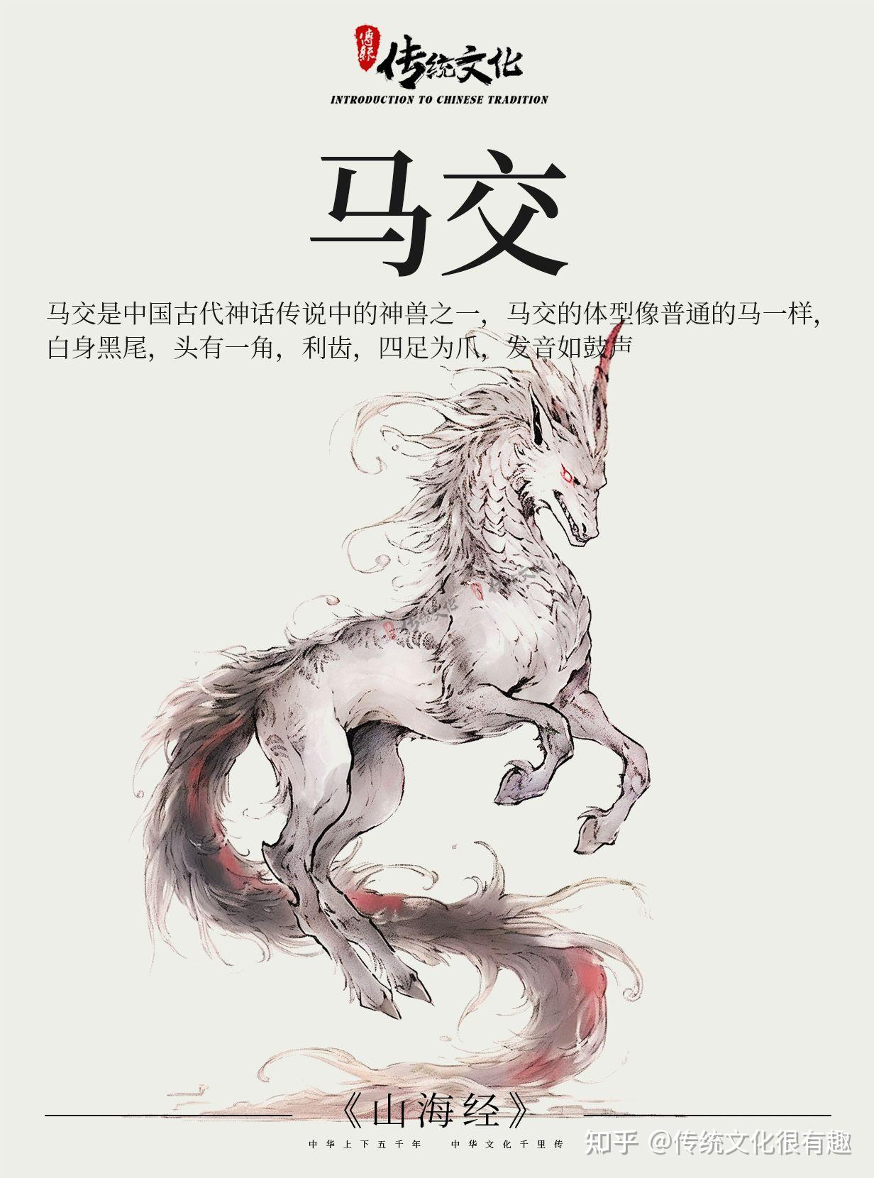 山海经》中国神话传说上古神兽之马交- 知乎