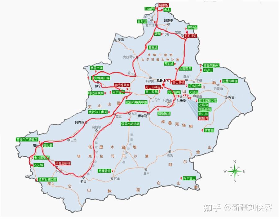 新疆旅遊線路路線推薦喀納斯伊犁草原獨庫公路環線遊北疆南疆環遊汽車