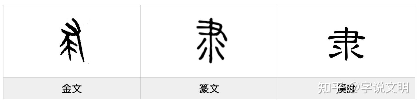 隶——每日一字·手部字 - 知乎