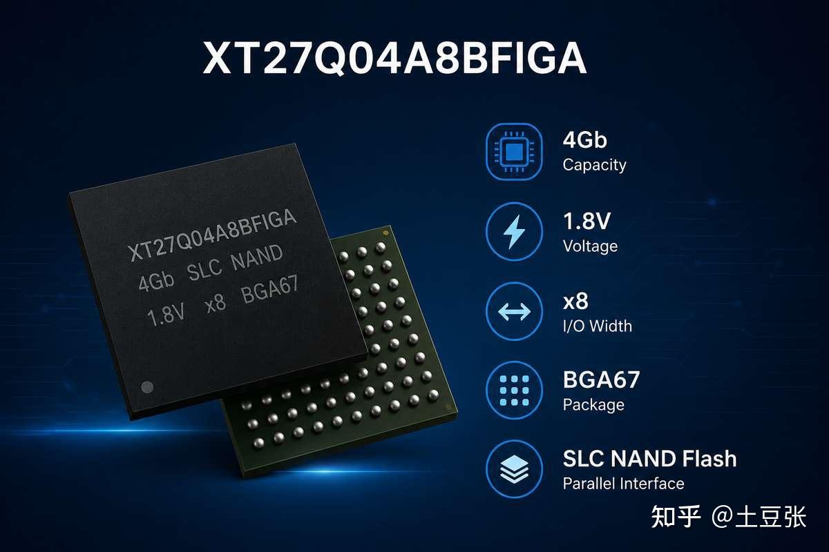 同样是 4Gb 并口 SLC NAND,为什么还要看封装?聊聊 XT27Q04A8BFIGA