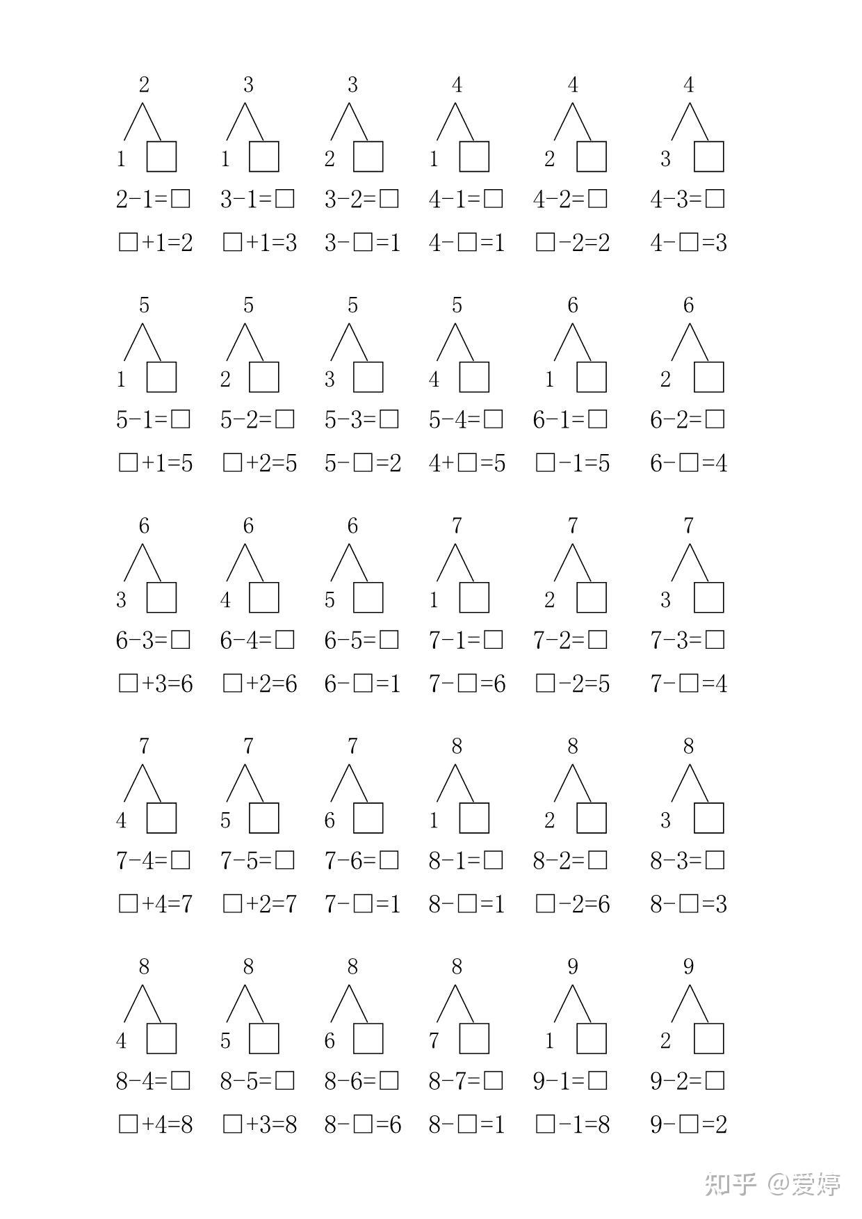 十以内的组合图片