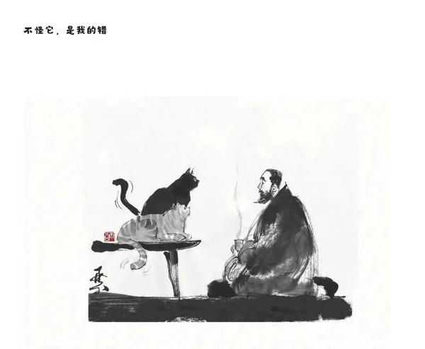 喵喵喵 大师也爱画猫 来吸吸水墨画风猫咪 知乎