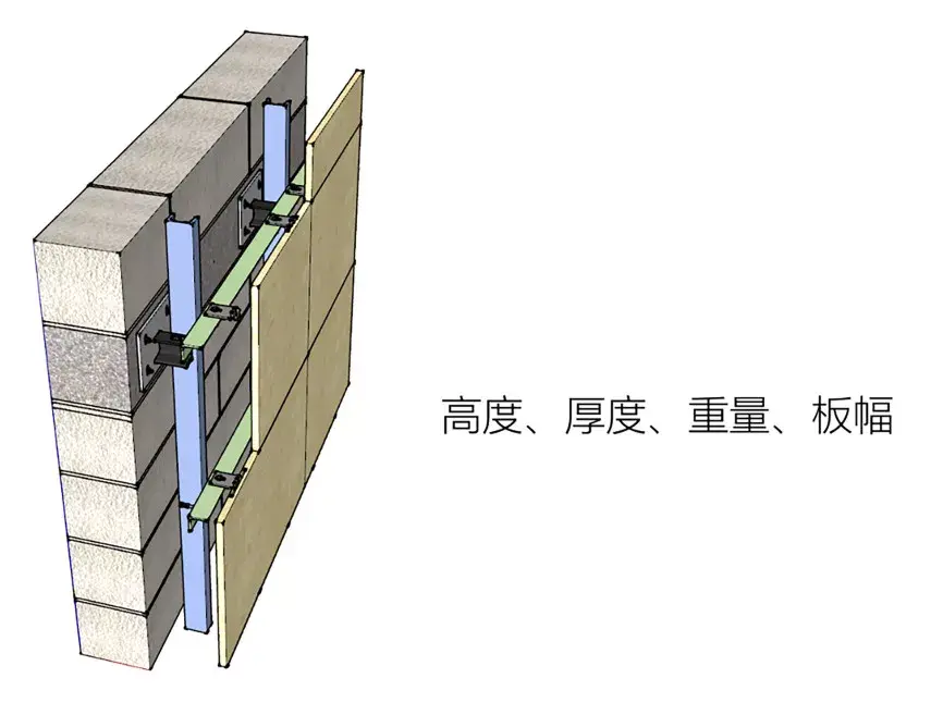 水泥板干挂施工工艺图片