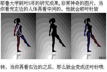 左右脑测试图舞女图片