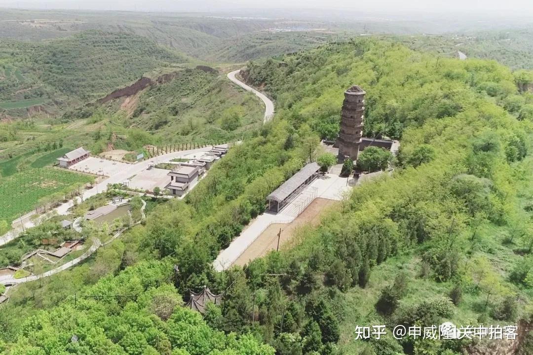 永平古镇：航拍北宋武陵寺塔（永寿旧县城古塔） 知乎