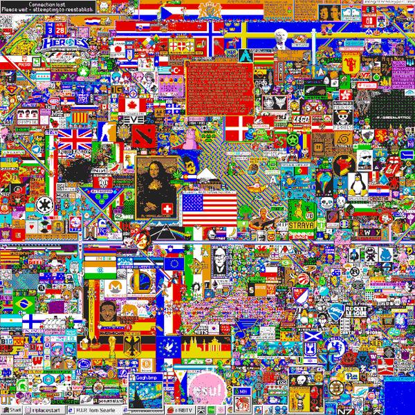 世界知名的论坛网站reddit在社区内发起了一个名为"place"的活动