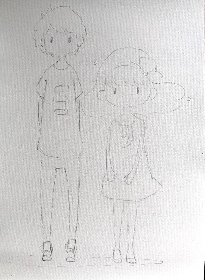 超级萌的马克笔情侣绘画教程,快来学一学哦