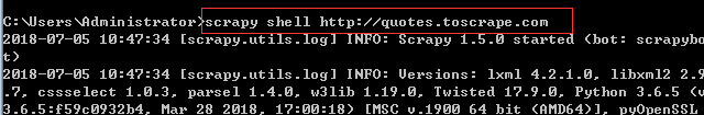 Scrapy shell виндовс как запустить
