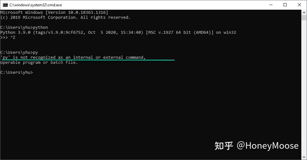 Windows 10 中的 Py 和 Python 命令行 知乎