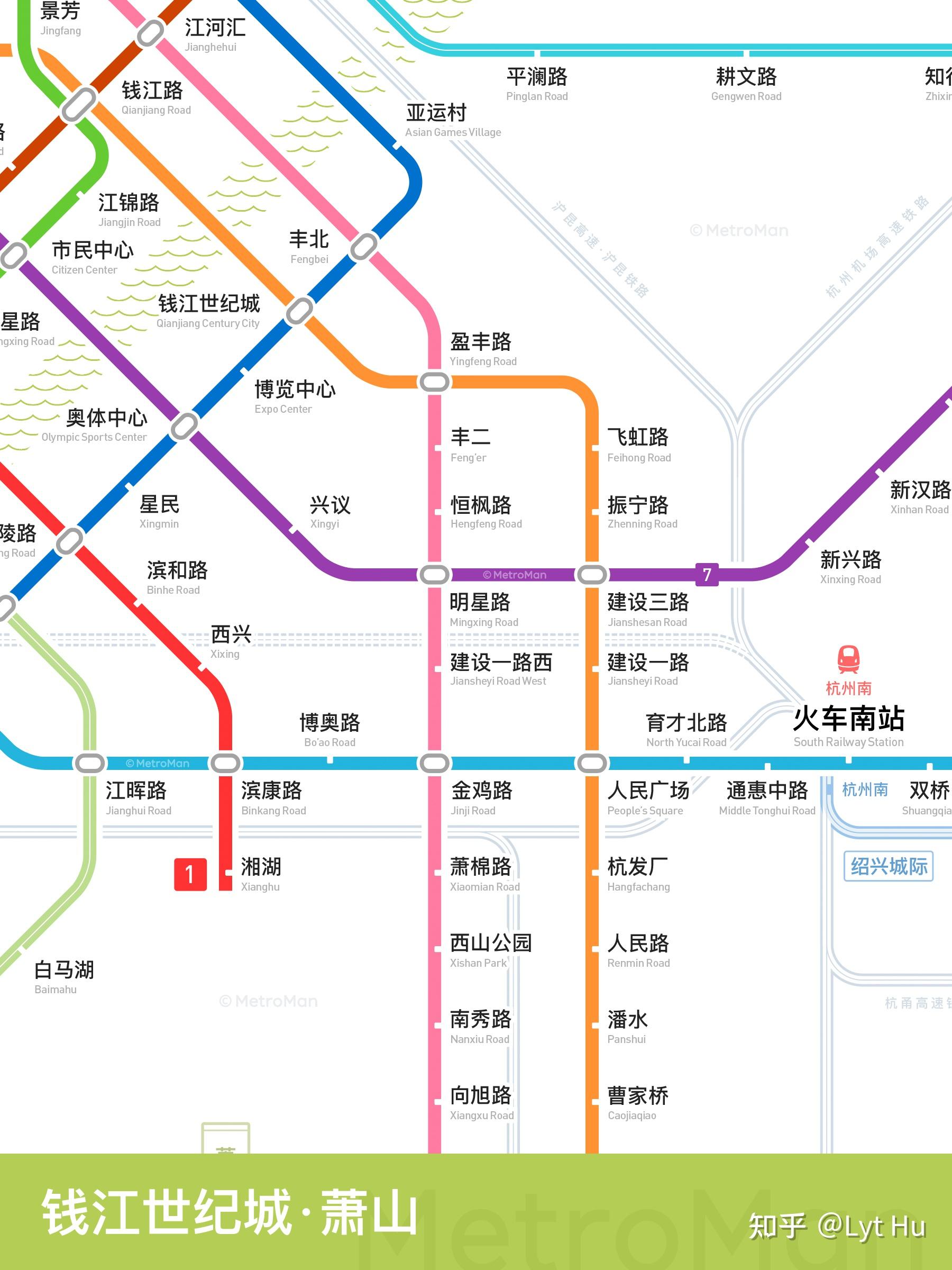 杭州地铁规划高清图图片