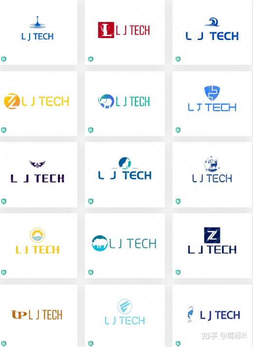 新材料科技公司logo设计ljtech