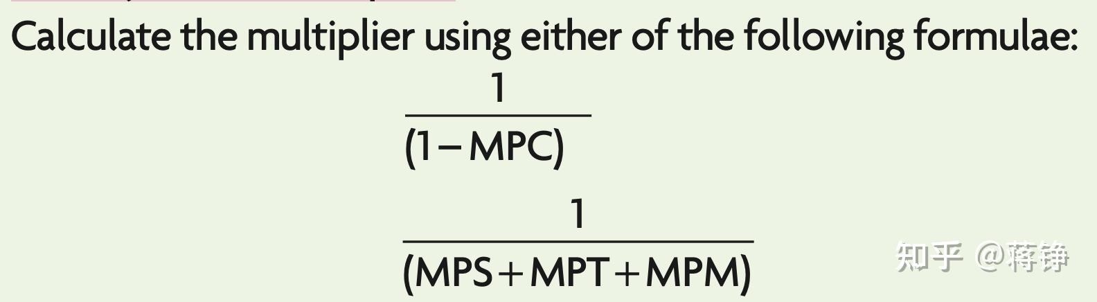 考点8: explain deflationary gap and inflationary gap in