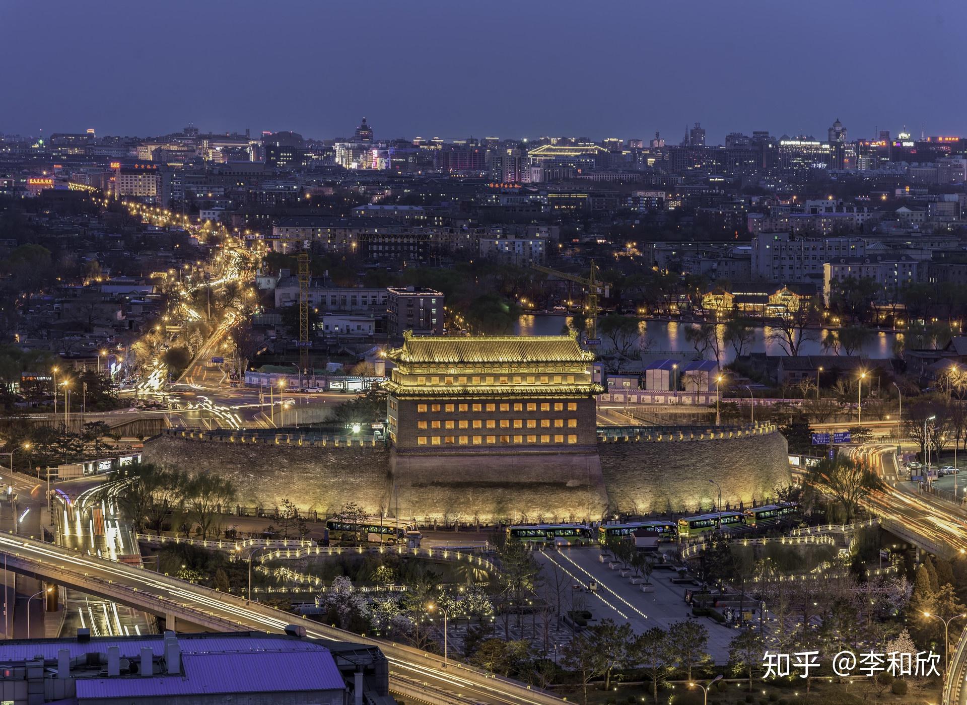 正阳门与国贸cbd明北京设皇城四门:天安门,地安门,西安门,东安门;内城