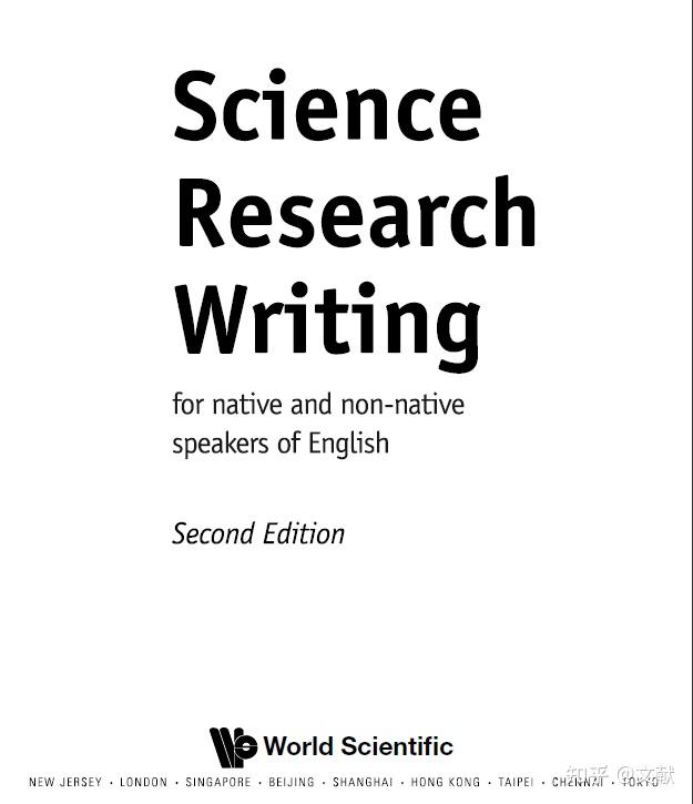 science research writing for non native speakers of english pdf
