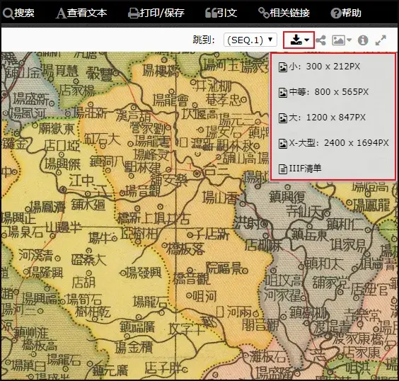 如何从互联网下载高清古代地图 - 知乎