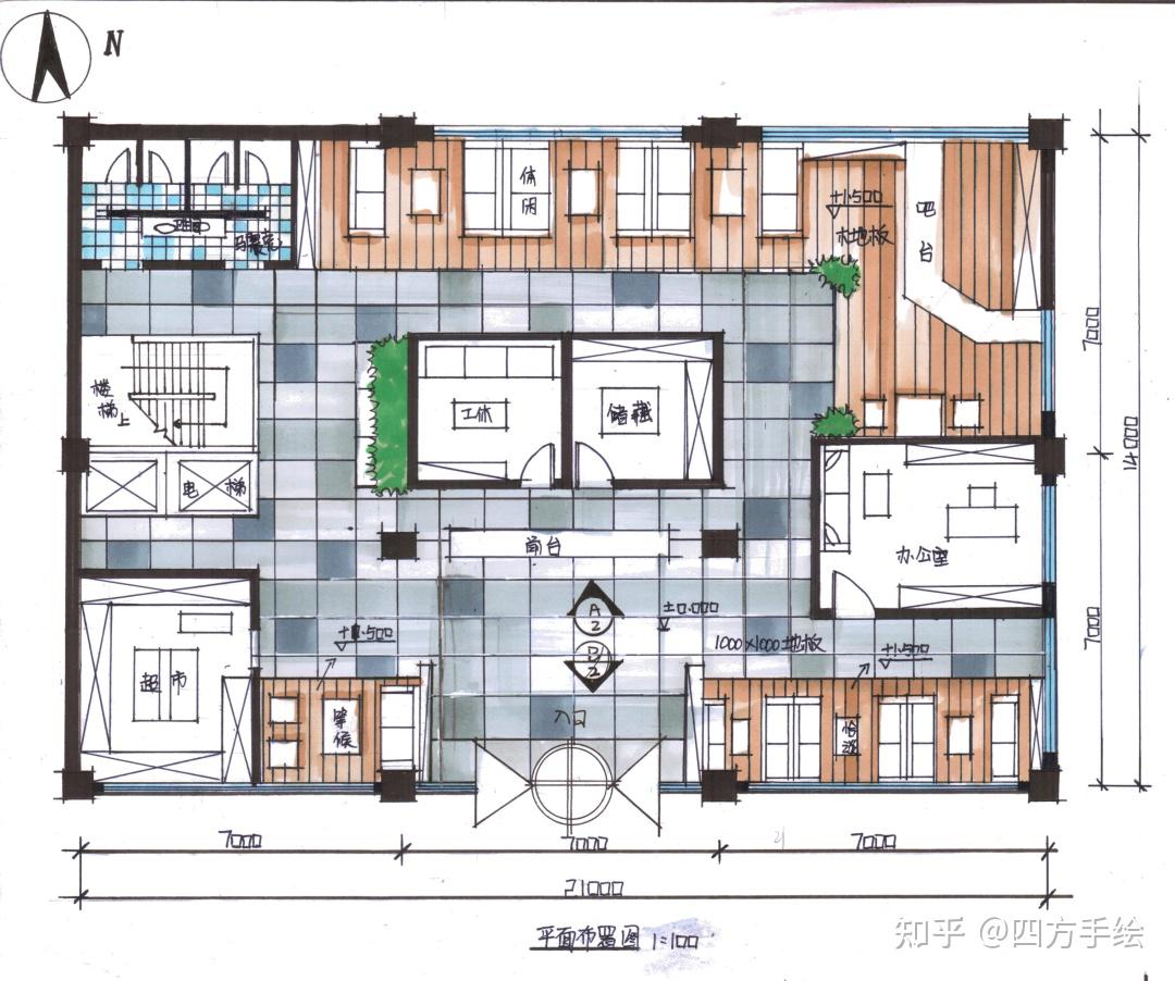 环艺考研室内快题干货环境设计室内考研从基础到进阶系列平面图布置图