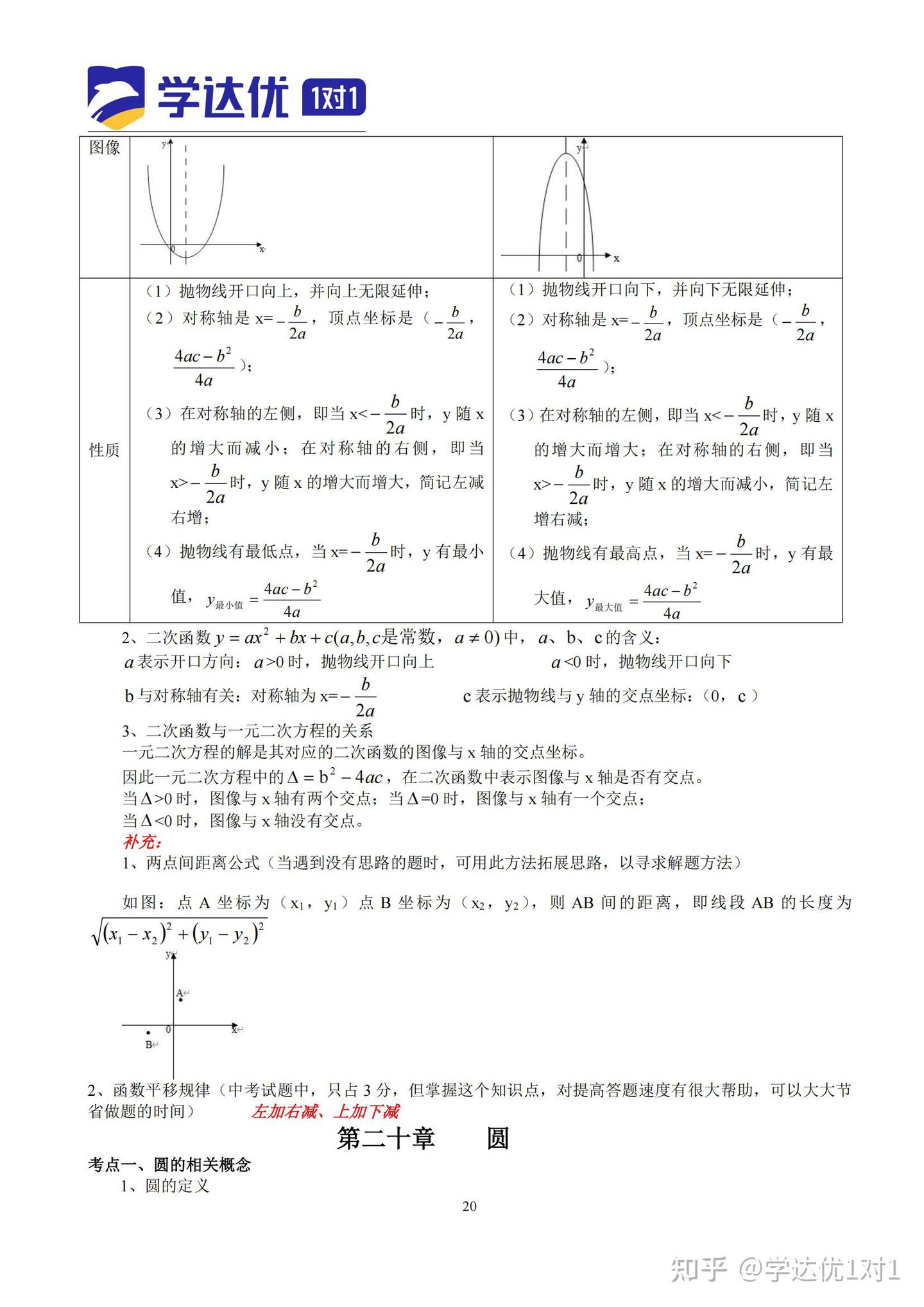 初中数学:超全初中数学知识点清单(共26页可打印!) - 知乎