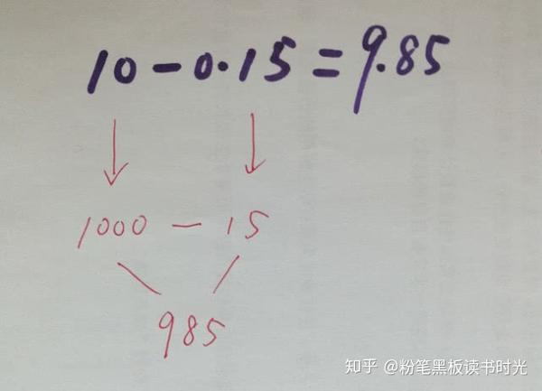 小数减法如何学 3种心算速算法 快捷有效 让孩子爱上数学 知乎