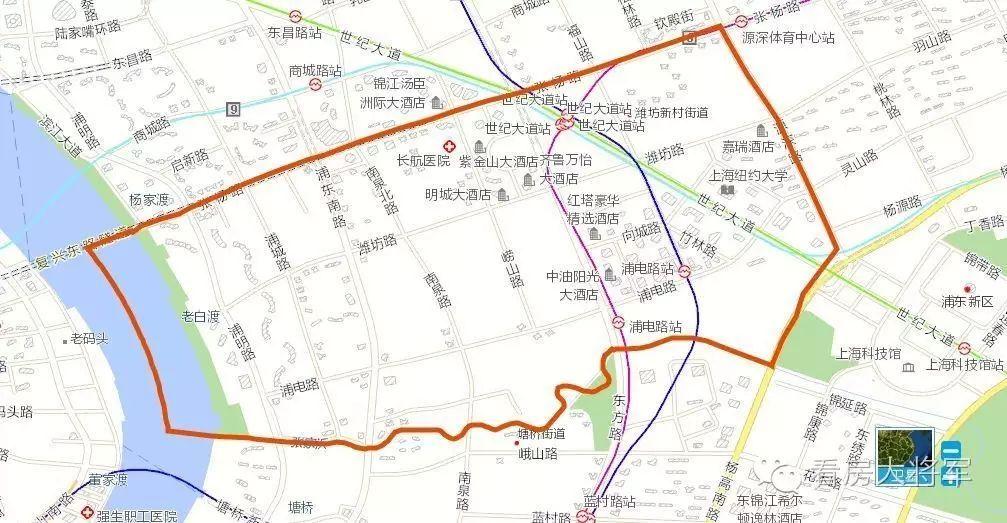 塘桥街道地图图片