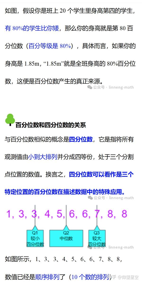 百分位数与数字特征 - 知乎