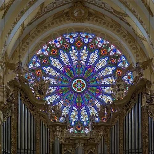 西方艺术2窗巴黎圣母院等哥特教堂玫瑰花窗多图欣赏