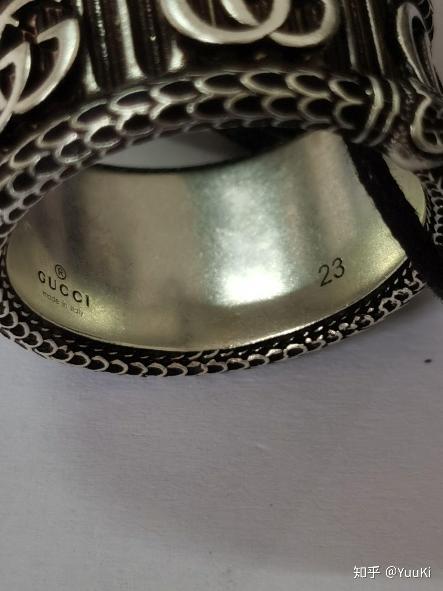 gucci双g戒指真假