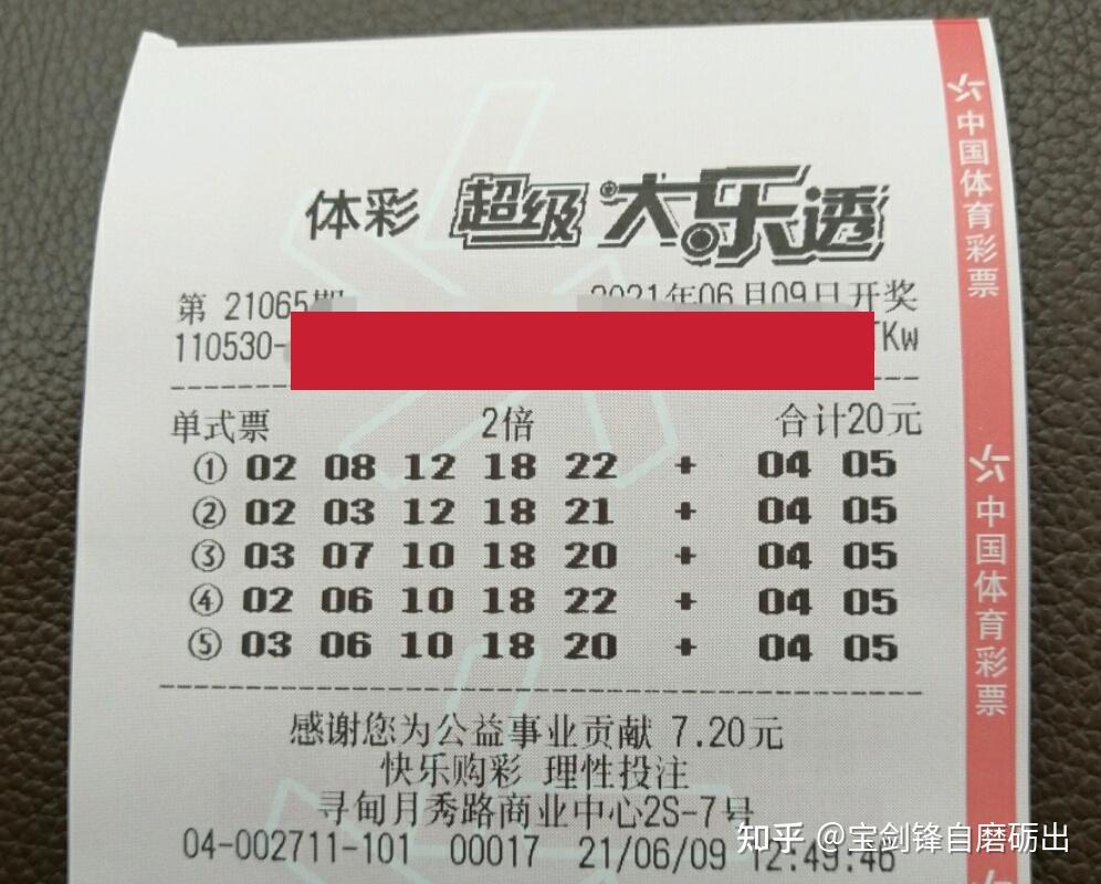 21065期大乐透晒票欣赏,万元复式票领衔,多张单式票接踵而至