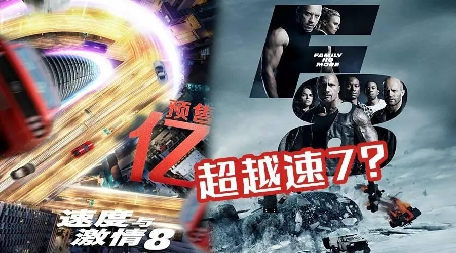 速度与激情8票房要超越速7预售再高也没戏