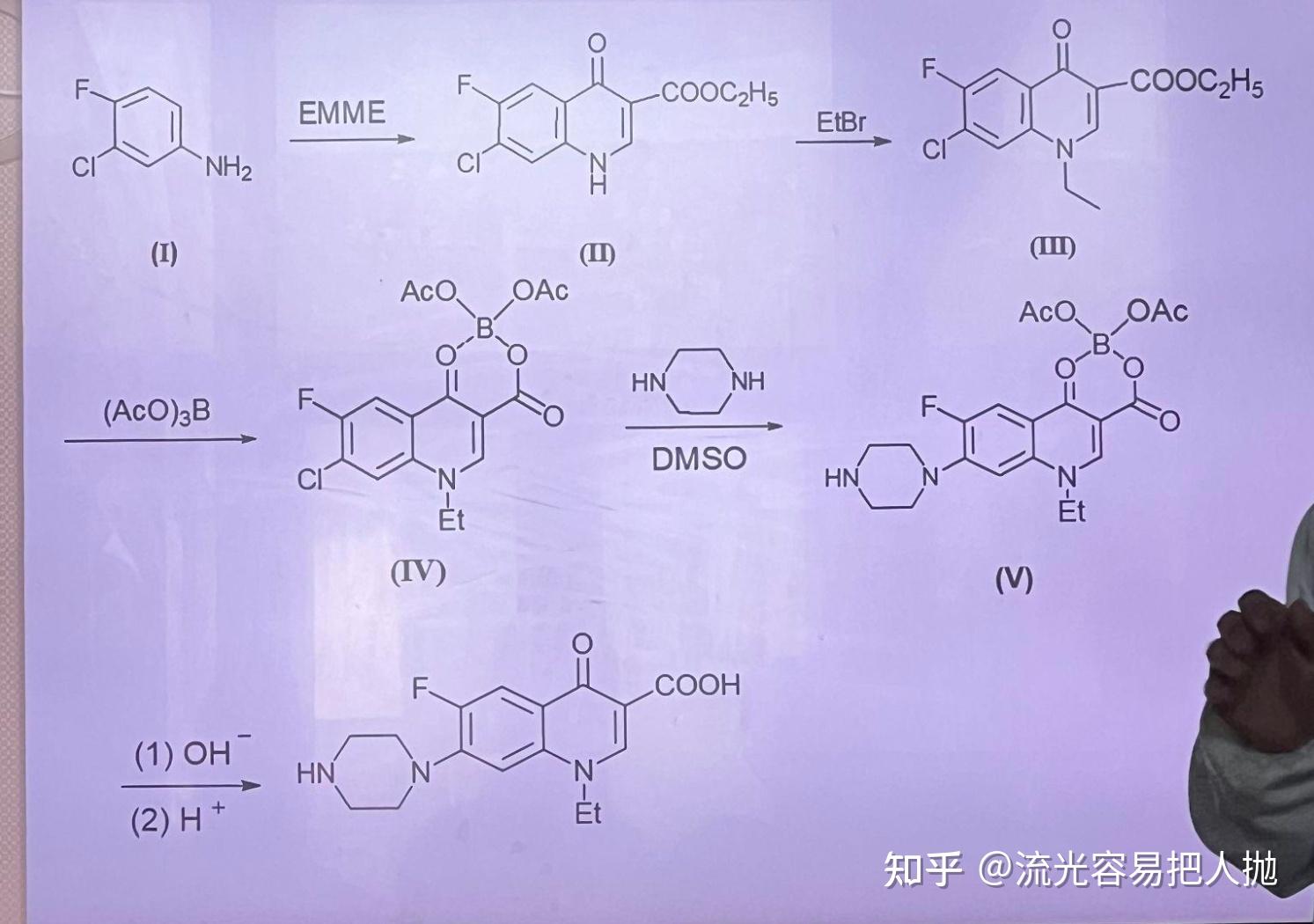 诺氟沙星的合成路线图图片