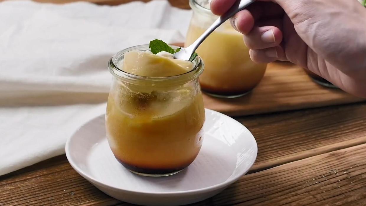 微波炉牛奶布丁