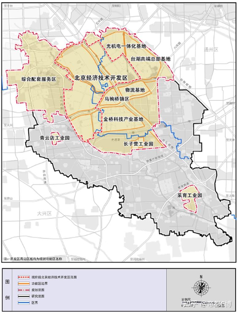 亦庄新城规划范围包括现阶段北京经济技术开发区(以下简称开发区 )