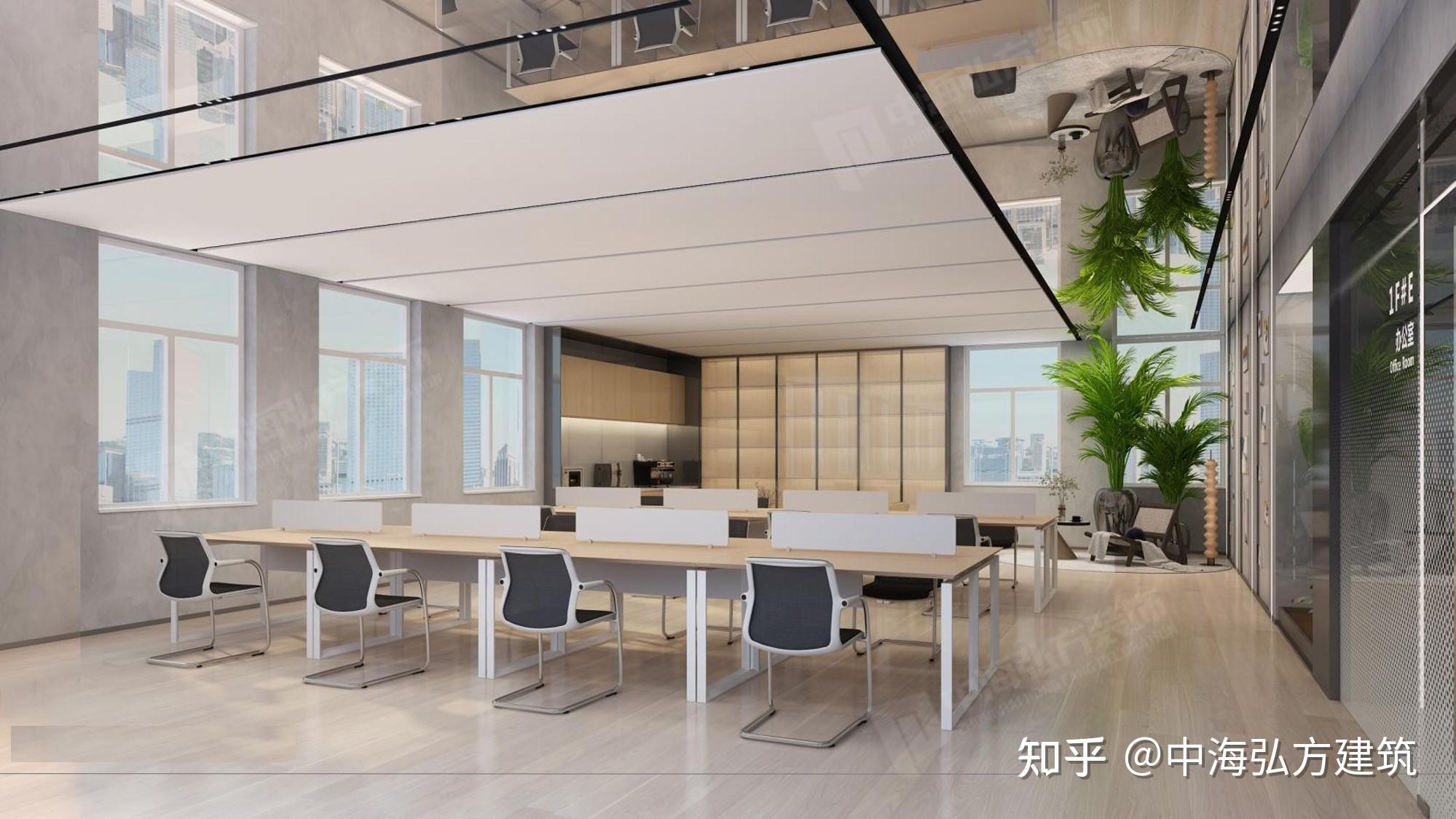 办公室不知道怎么装修的看过来啦—自然而诗意的办公空间 | 办公室装修设计案例 - 知乎