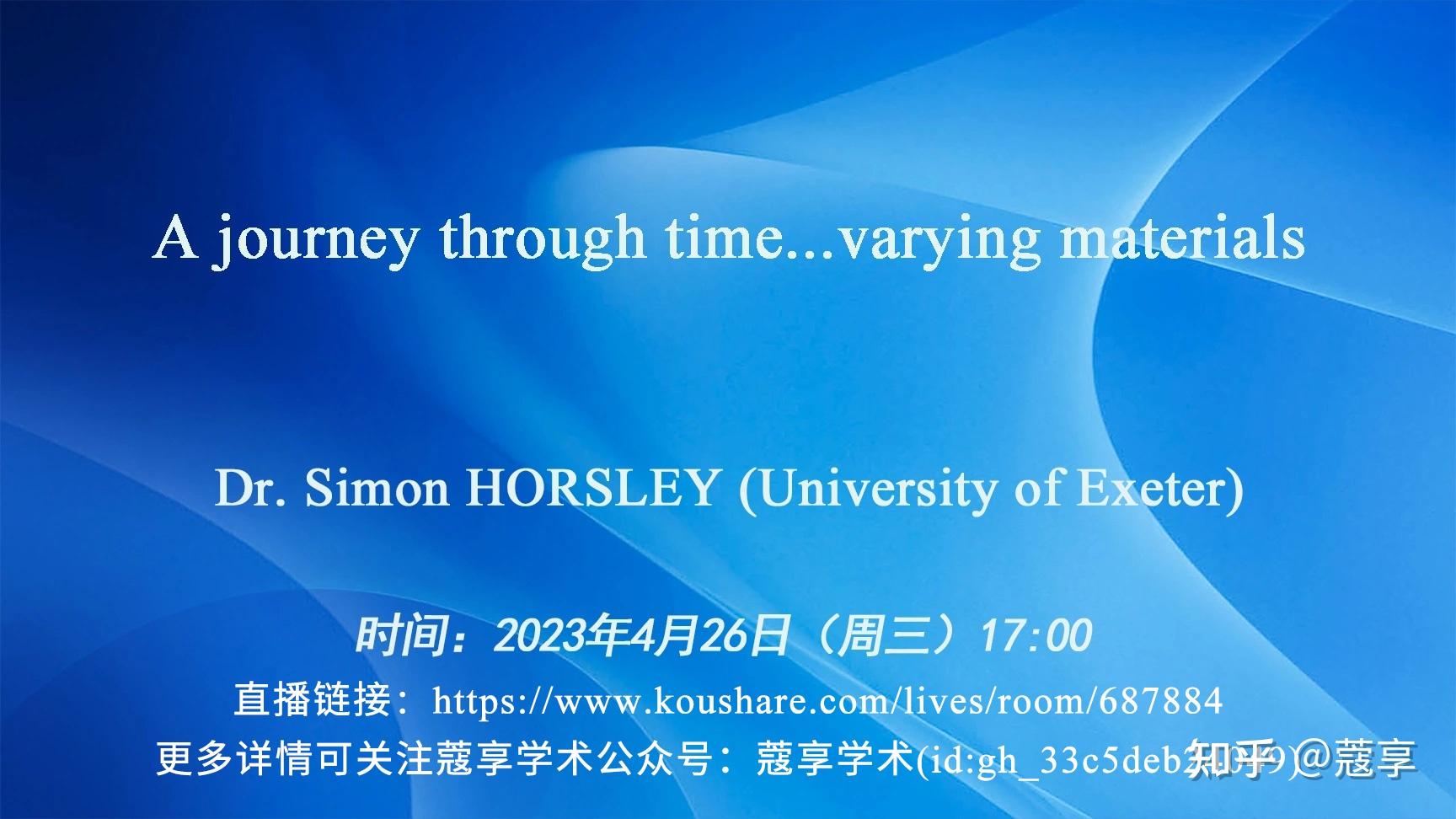 a-journey-through-time-varying-materials