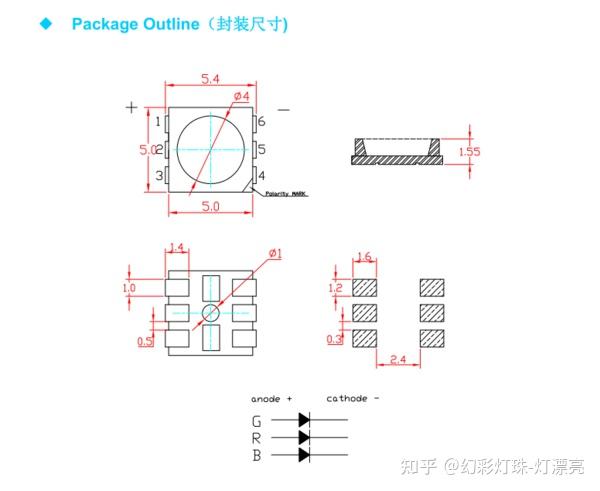 5050灯珠5050rgb灯珠规格详解